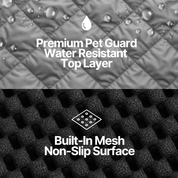 Formosa Covers X-Large Car Seat Cover For Dogs and Pets 56"W Grey