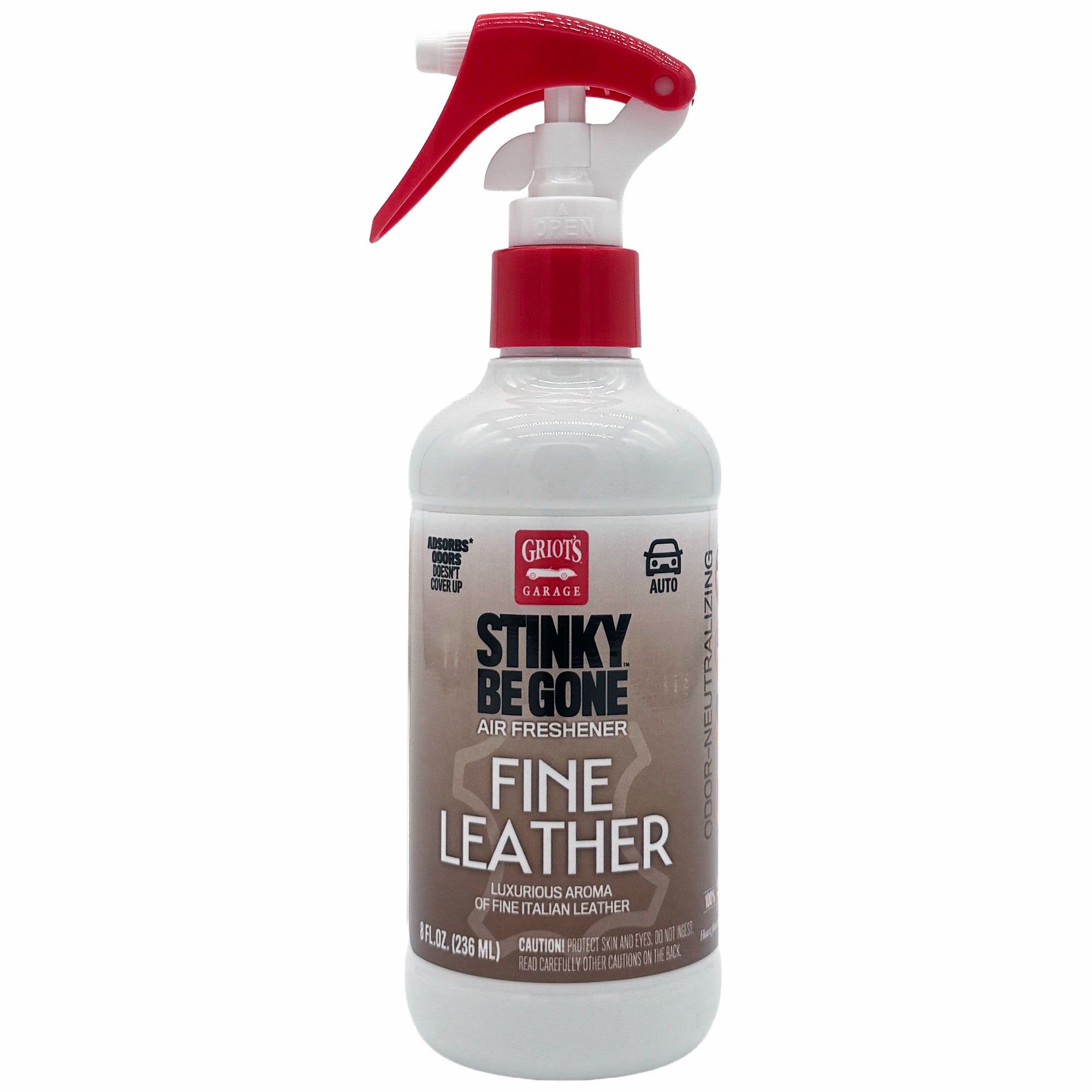 Griot's Garage Stinky-Be-Gone Fine Leather Air Freshener Spray - 8 oz.