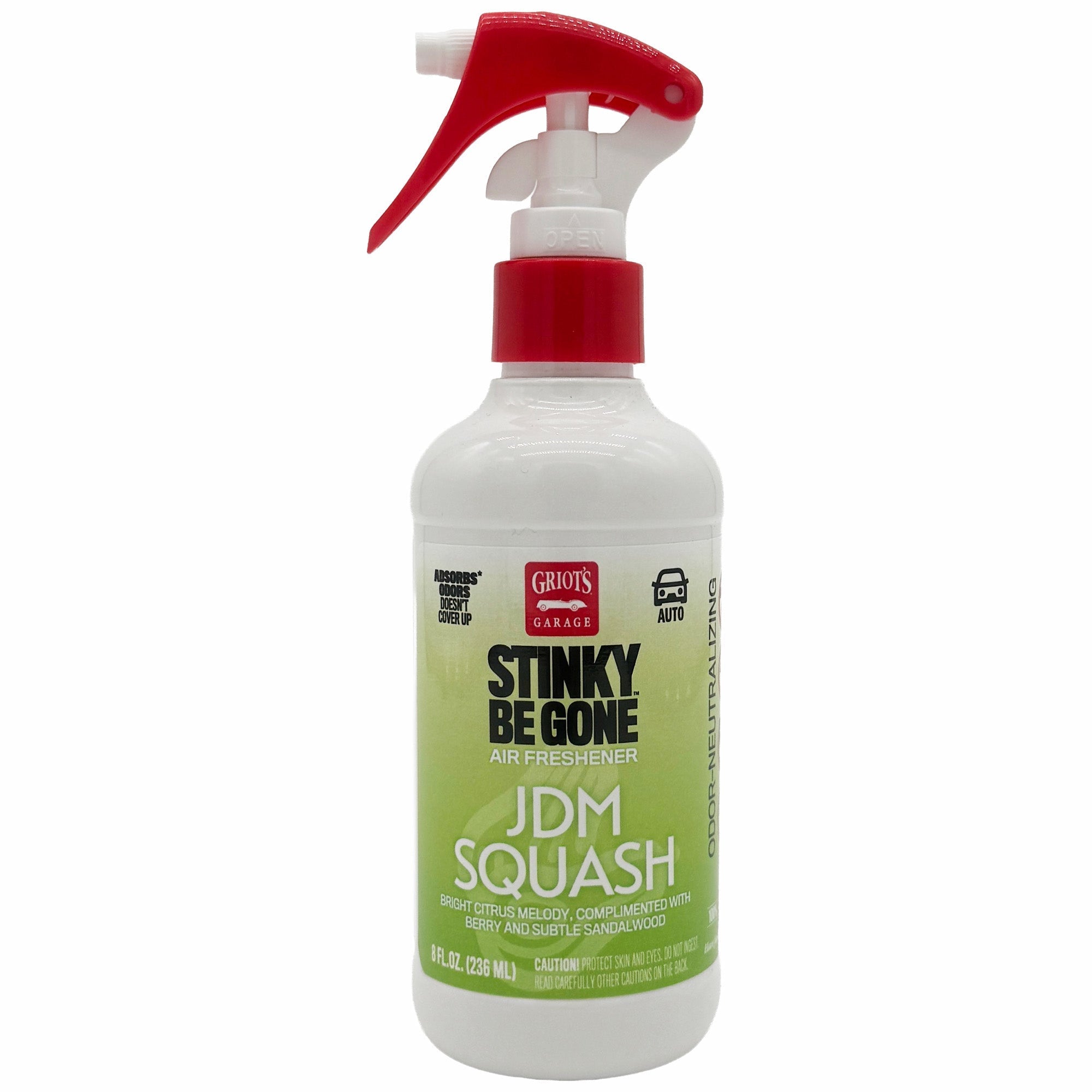 Griot's Garage Stinky-Be-Gone JDM Squash Air Freshener Spray - 8 oz.