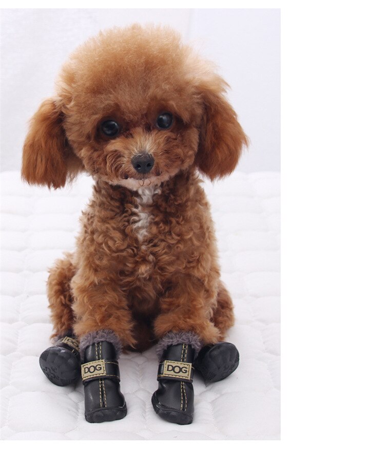 Dog Australia Waterproof Fleece-Lined Warm Dog Snow Boots