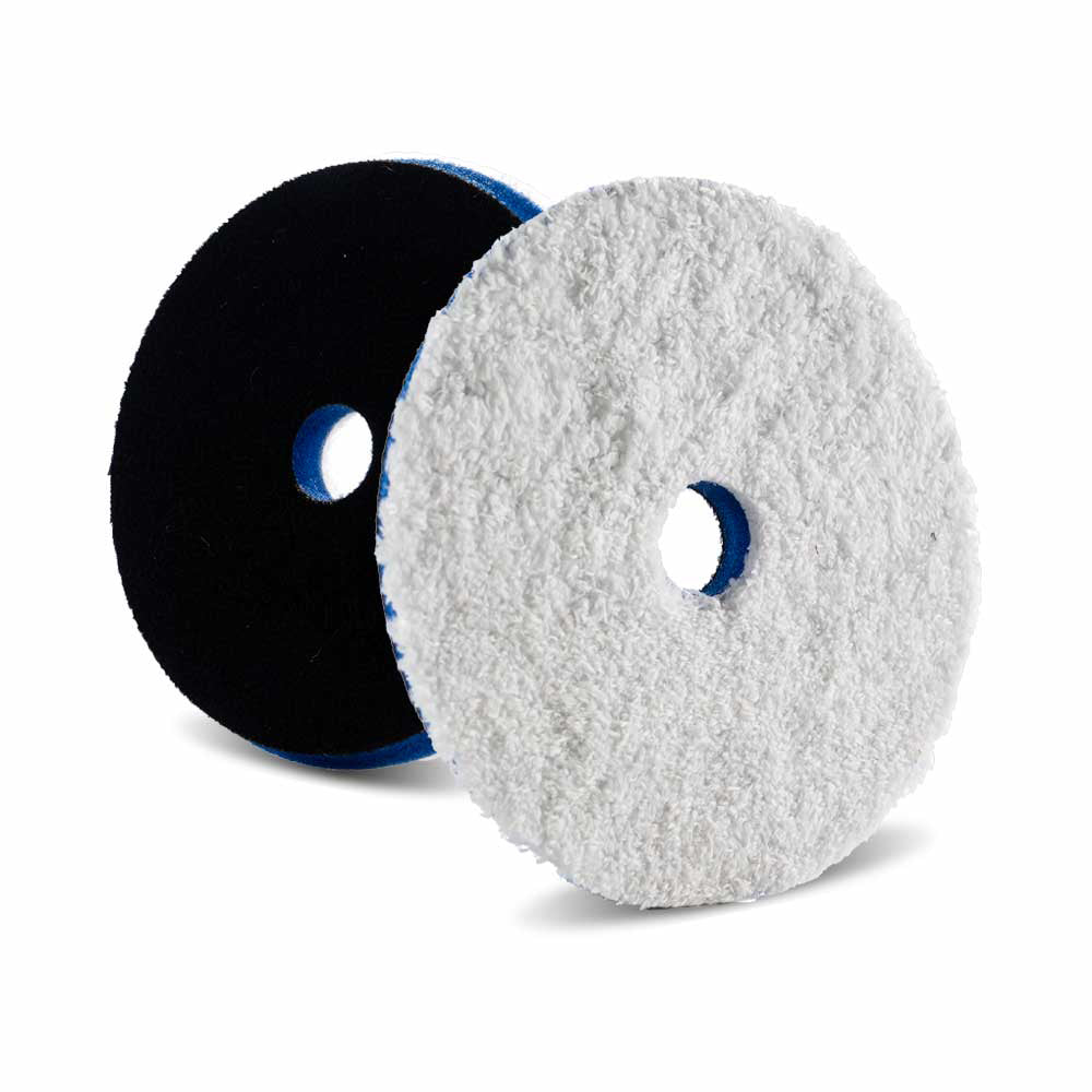 Lake Country HDO Microfiber Heavy Cutting Pad - 5.5", White/Blue
