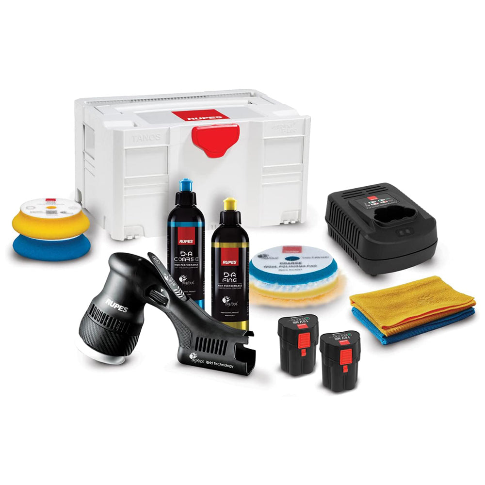 RUPES Bigfoot HLR75 Mini iBrid Polisher, HLR75/BETA - Box Kit
