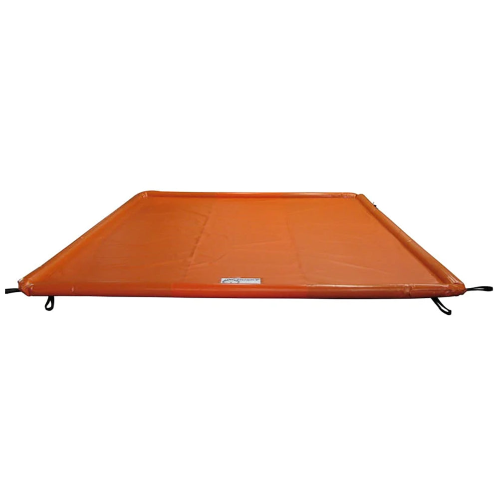 Husky Eagle II Containment Mat with Air Wall Berms, 10' x 20' x 3" - 40 oz. PVC (Orange)
