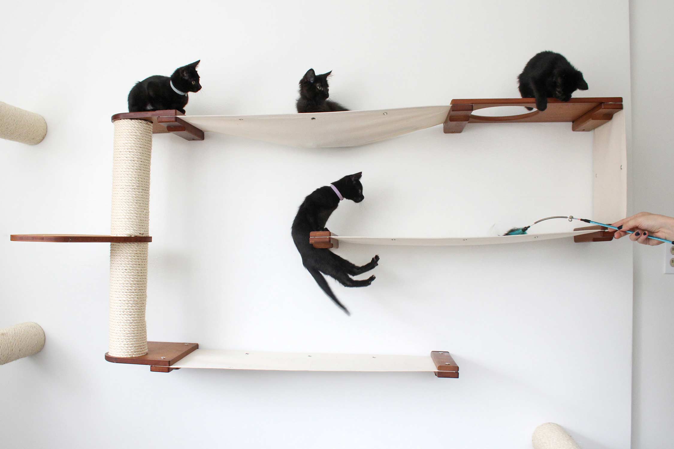 Catastrophic Creations Cat Maze Wall - 3 Tier Cat Tree