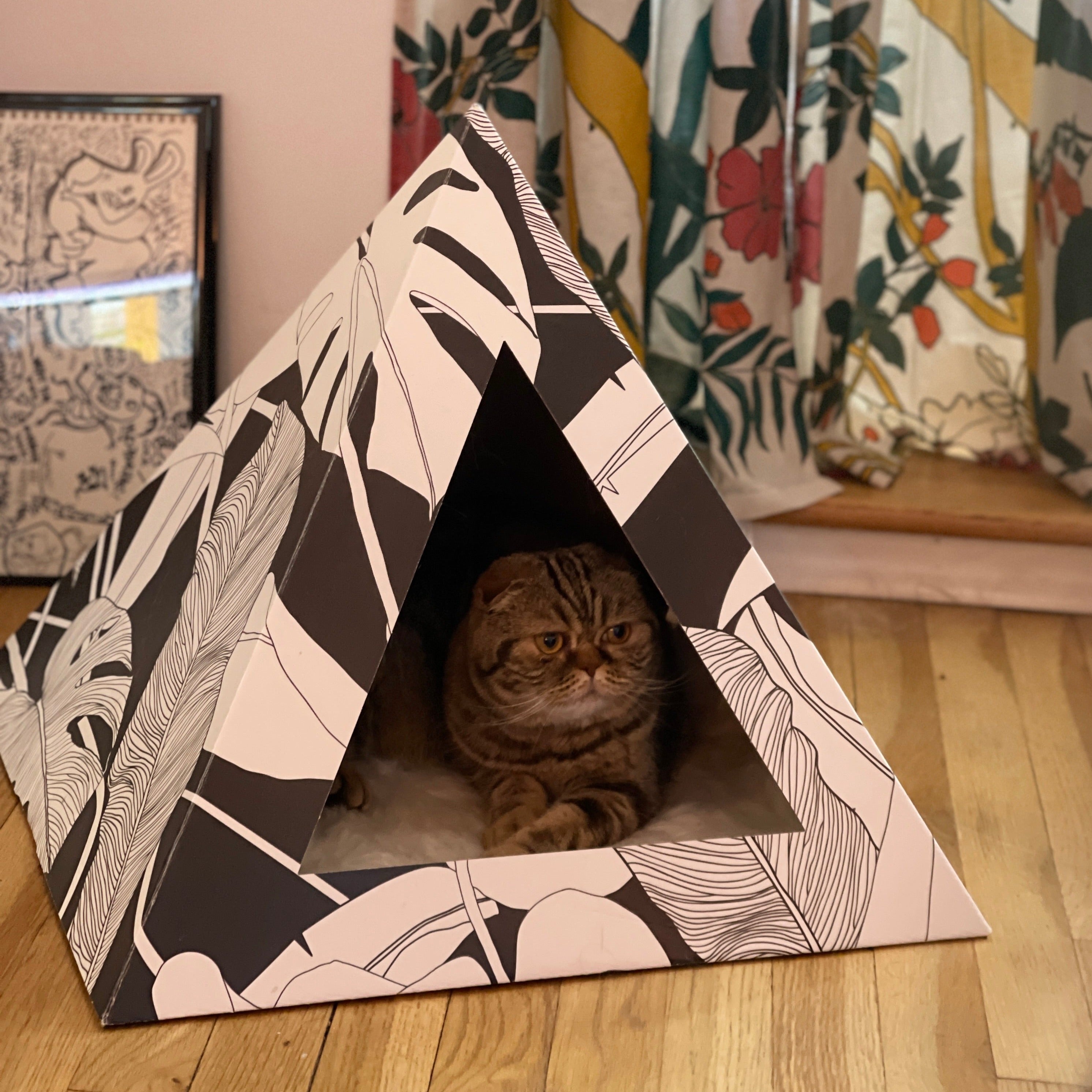 Kitty Kardboard® 'Dark Paradise' Cat Pyramid