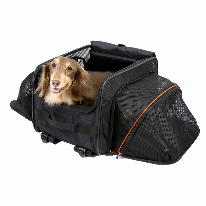 Ibiyaya JetPaw: 3-in-One Pet Stroller with Removable Airline-Approved Carrier Expandable Rolling Pet Carrier-Backpack for Dogs & Cats