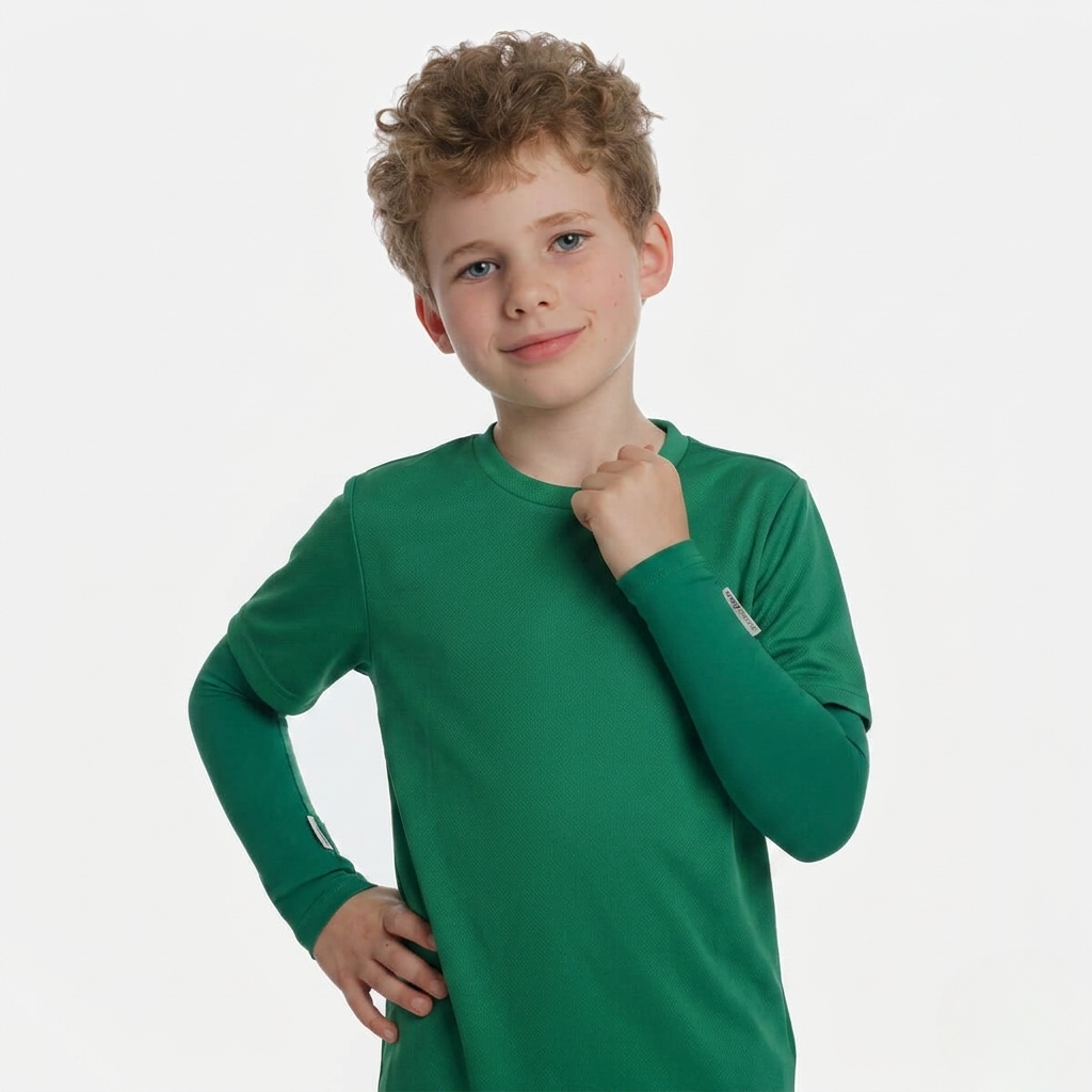 Green Kids Arm Sleeves