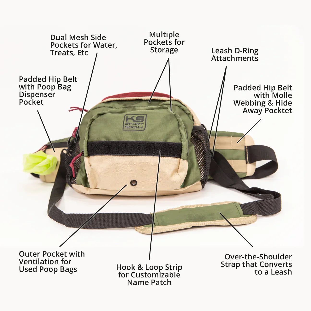 K9 Kompanion | Shoulder/Hip Dog Supply Pack