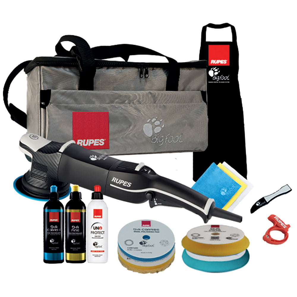 RUPES Bigfoot Mark V 5-inch Random Orbital Polisher Complete Kit, 15mm orbit, LHR15V/US/CMP