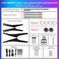 IS 2014-2021 OEM Size Customized 64 Colors Ambient Lighting Kit | Galaxy Patterns