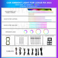 RX 2023-2025 Ambient Lighting Kit | Crystal Patterns | 31 Leds