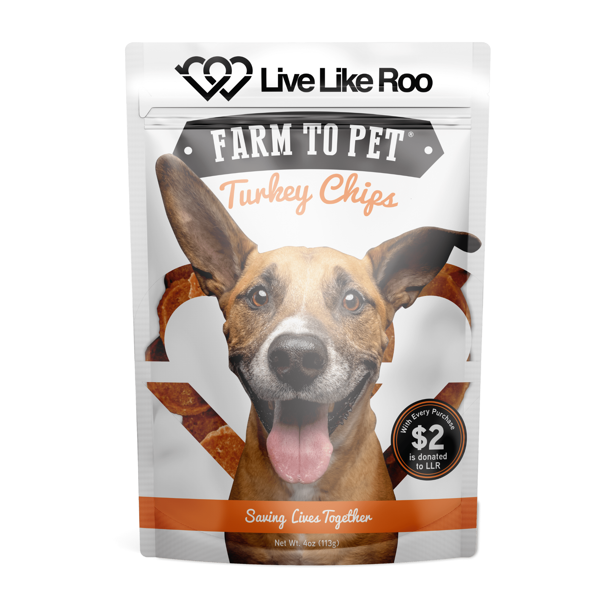 Live Like Roo Turkey Chips for Dogs | Dog Treats That Give Back