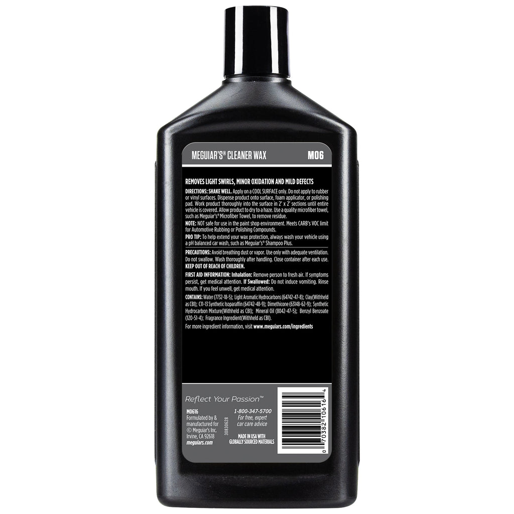Meguiar's Liquid Cleaner Wax #6, M0616 - 16 oz.
