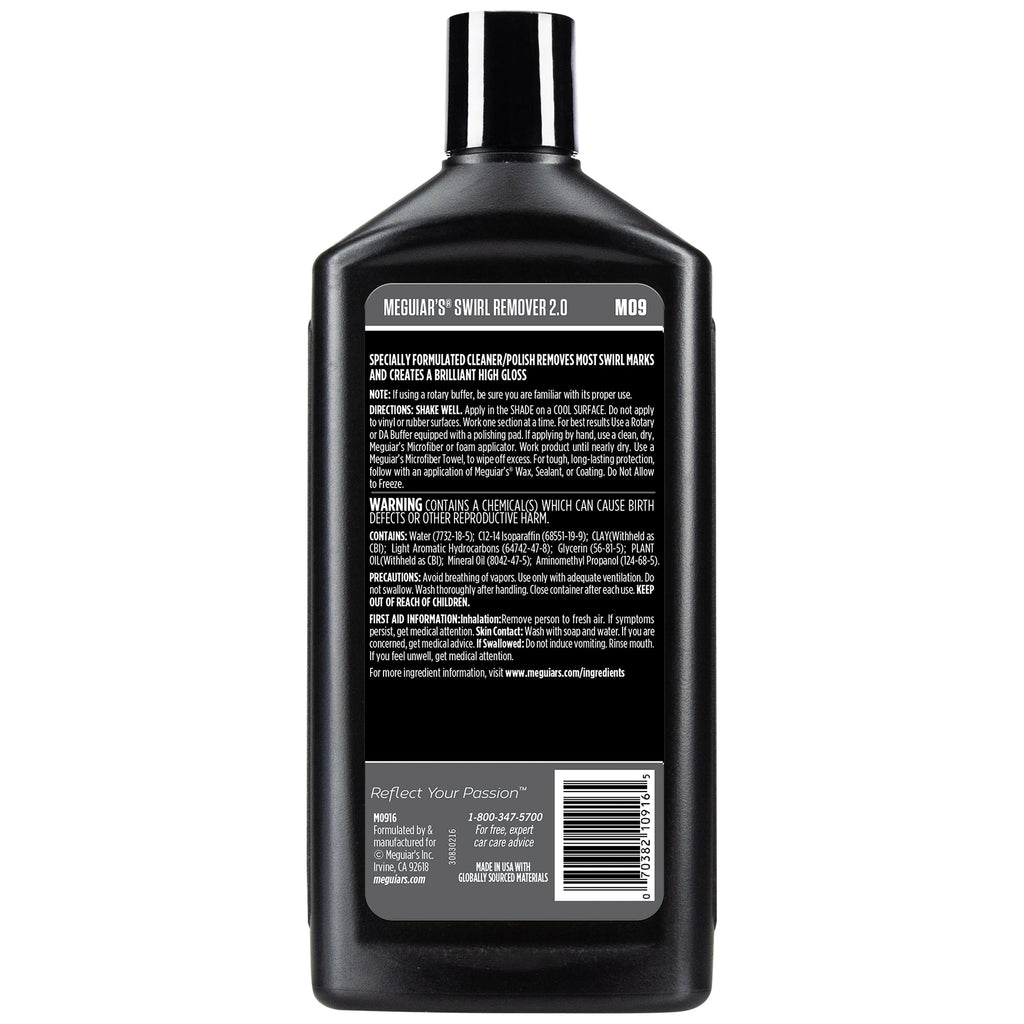 Meguiar's Swirl Remover 2.0 #9, M0916 - 16 oz.