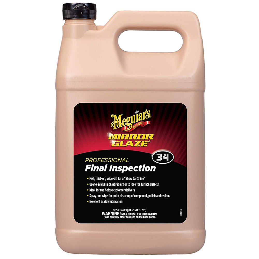 Meguiar's Final Inspection Wipe-off Detailer #34, M3401 - 1 gal.