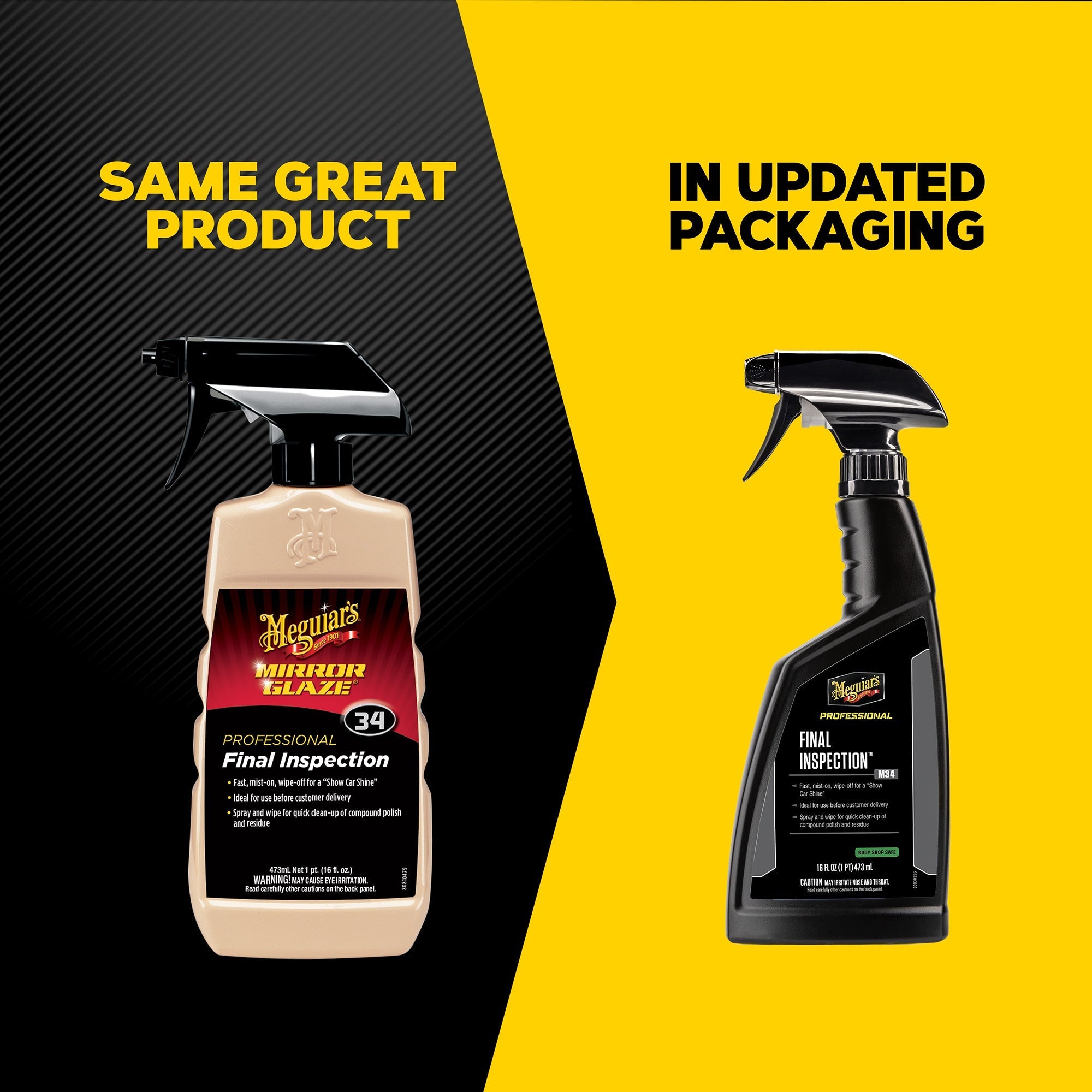 Meguiar's Final Inspection Wipe-off Detailer #34, M3416 - 16 oz.