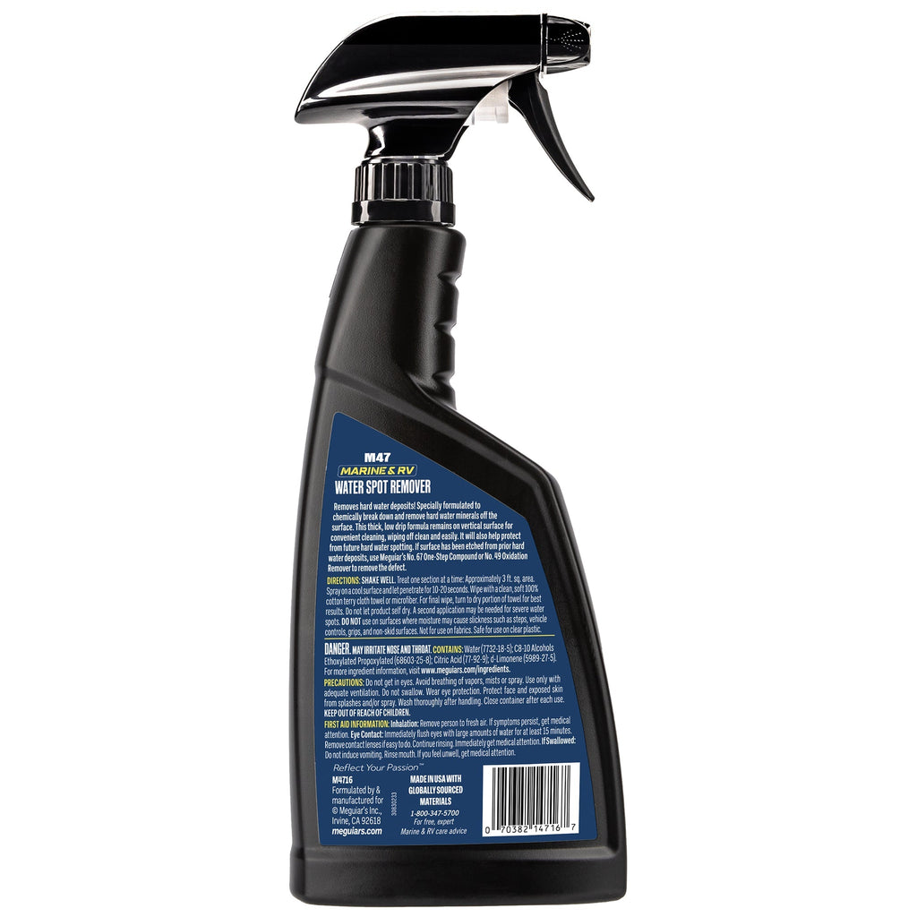 Meguiar's Marine/RV Hard Water Spot Remover #47, M4716 - 16 oz.