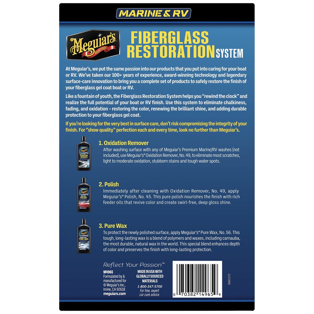 Meguiar's Marine/RV Fiberglass Restoration System, M4965
