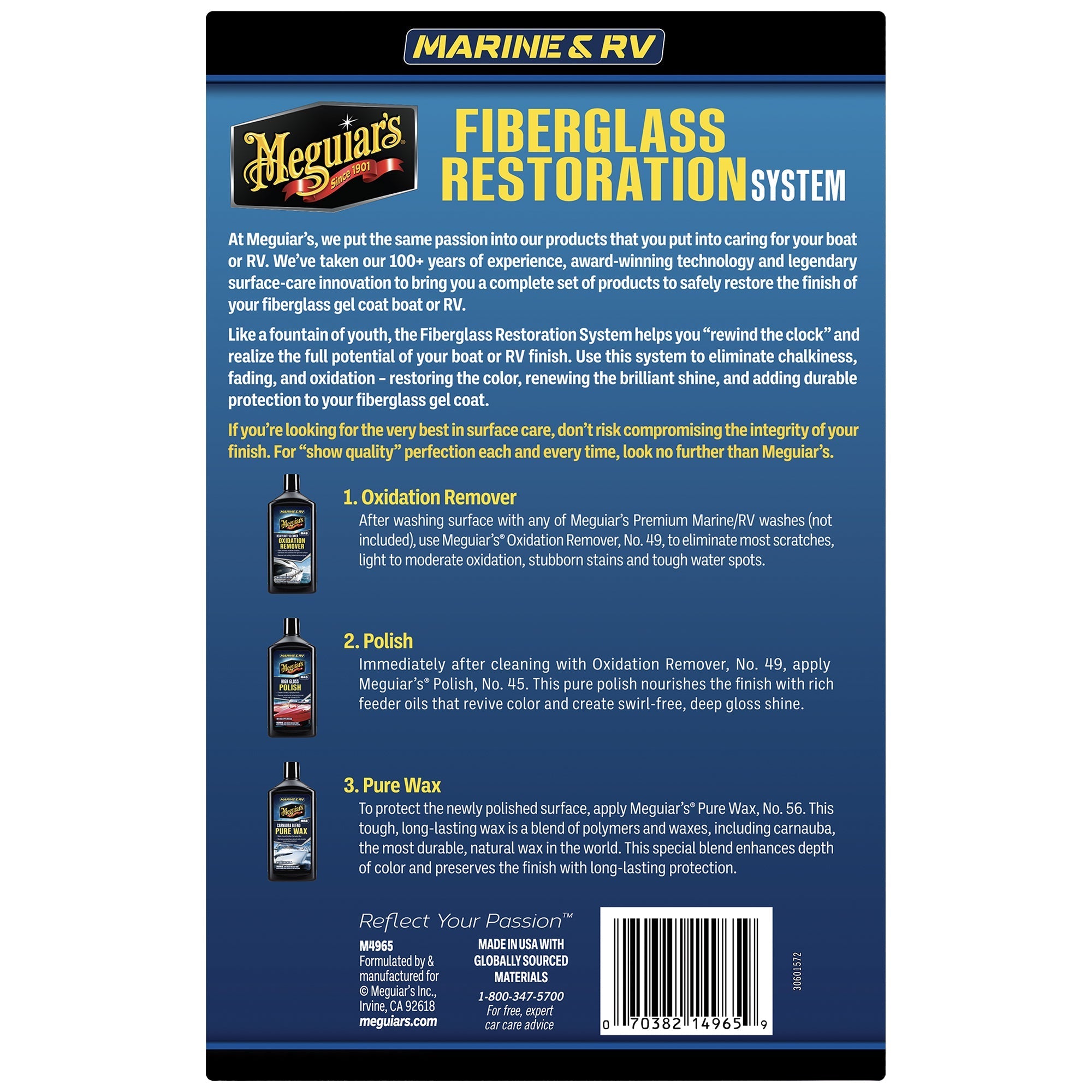 Meguiar's Marine/RV Fiberglass Restoration System, M4965