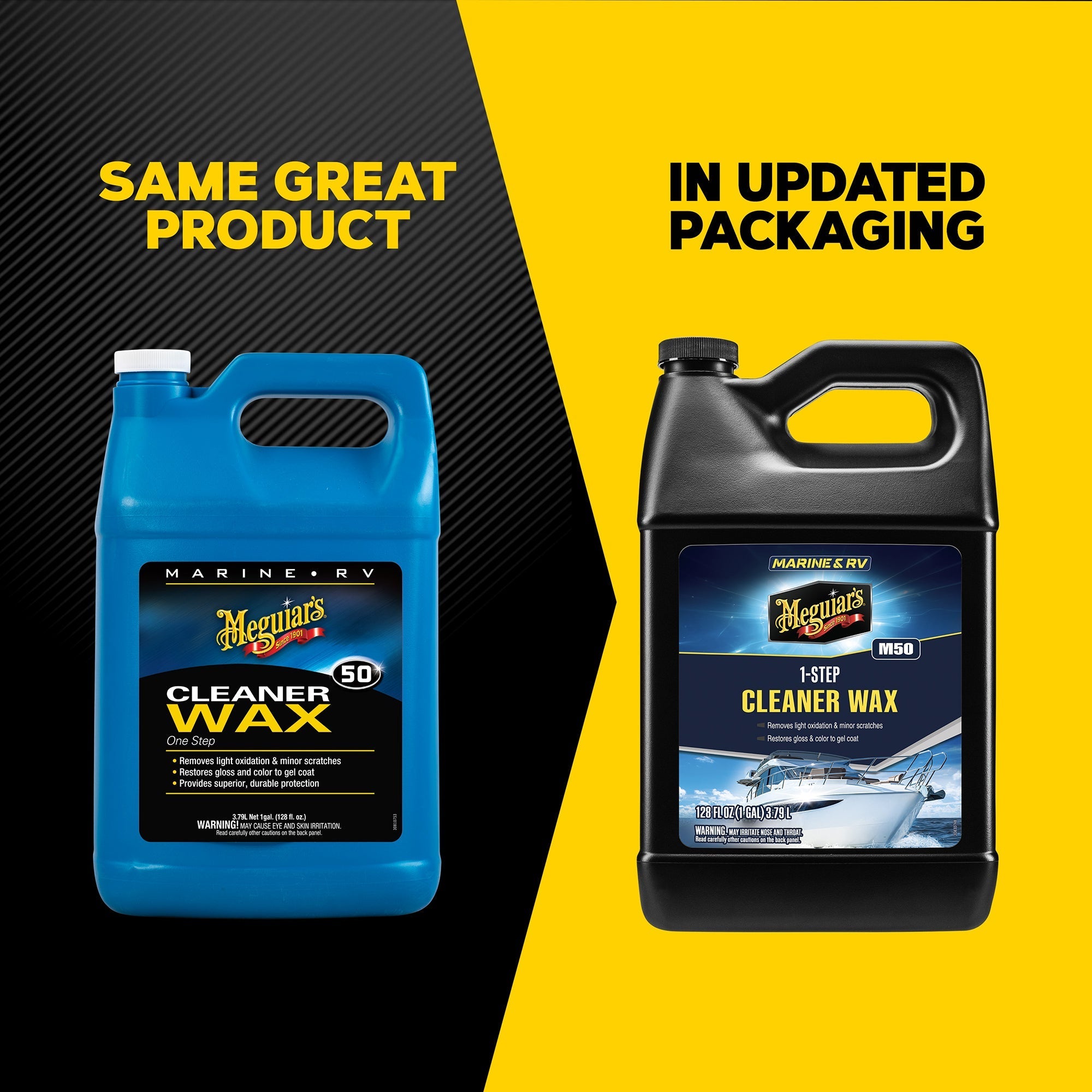 Meguiar's Marine/RV One Step Cleaner Wax #50, M5001 - 1 gal.
