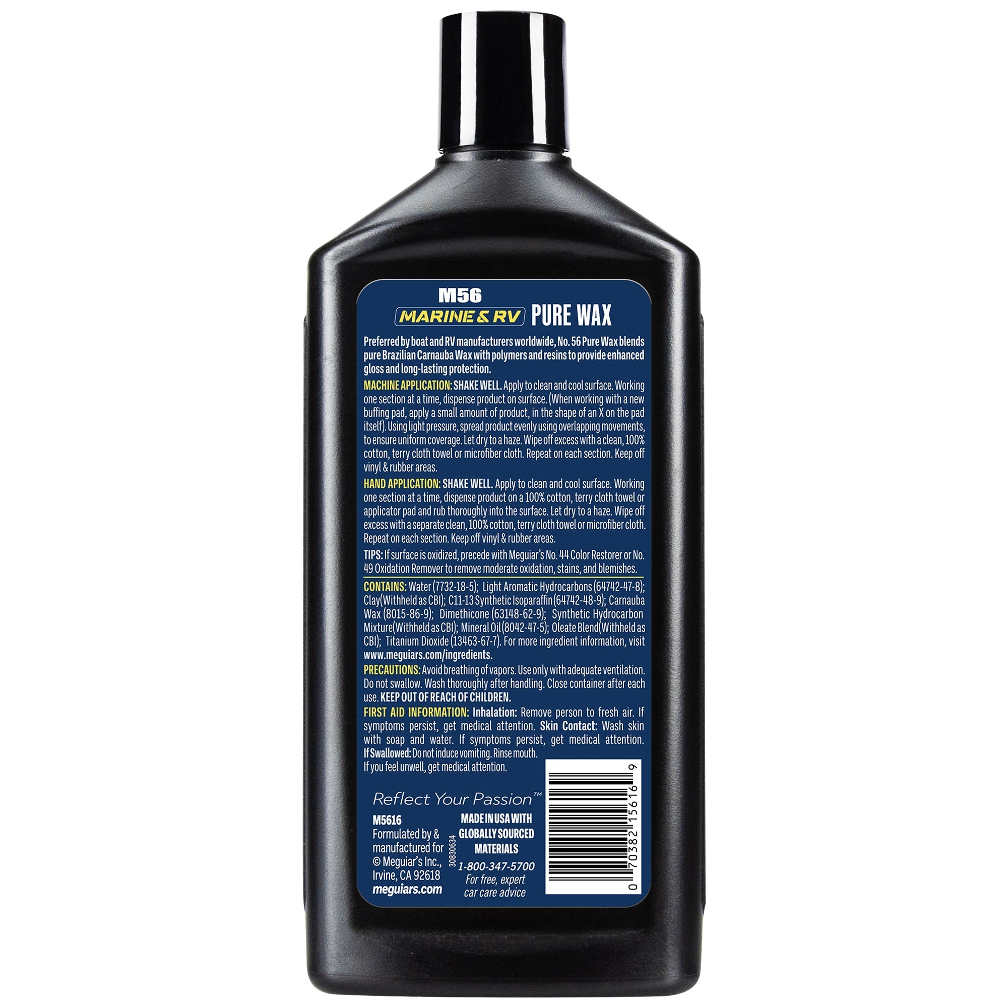 Meguiar's Marine/RV Pure Wax #56, M5616 - 16 oz.