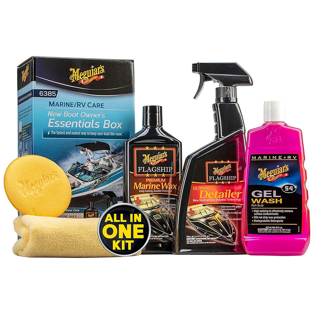 Meguiar's Marine/RV New Boat Owner's Essentials Box, M6385