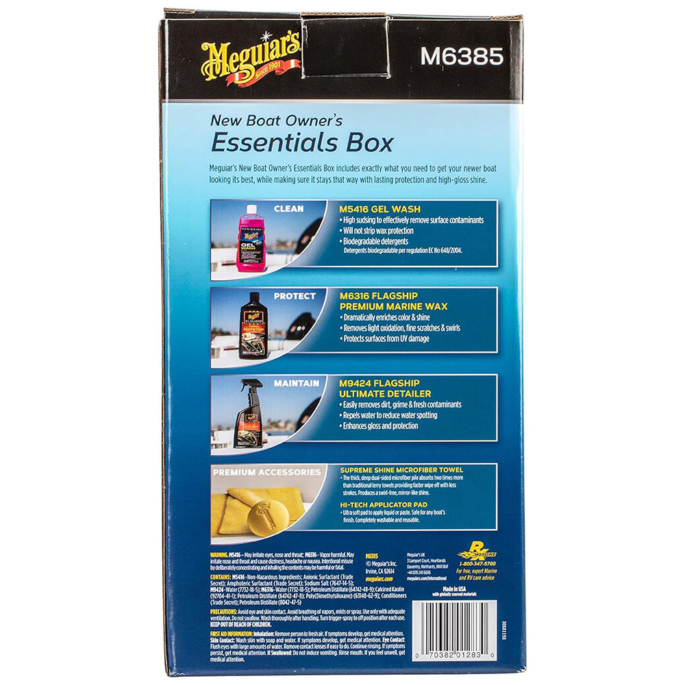 Meguiar's Marine/RV New Boat Owner's Essentials Box, M6385