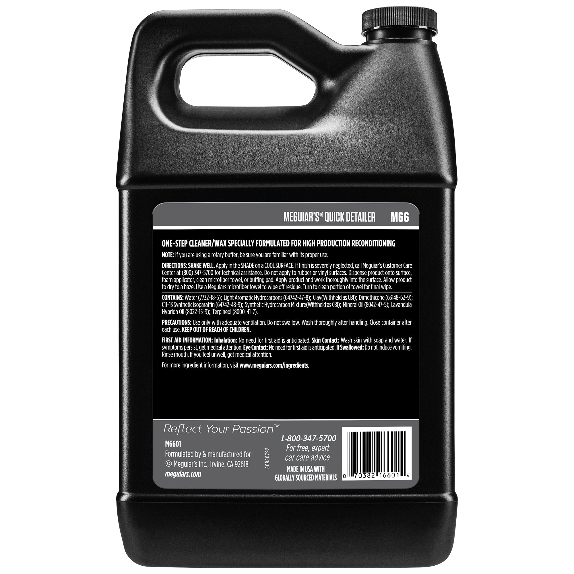 Meguiar's Professional Quick Detailer #66, M6601 - 1 gal.