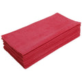 Super Towel Multi-Purpose Microfiber Towel, 380 GSM, 16" x 16" - Red (12 Pack)