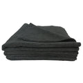 Super Towel Edgeless Multi-Purpose Microfiber Towel, 380 GSM, 16" x 16" - Black (12 Pack)