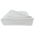 Super Towel Edgeless Multi-Purpose Microfiber Towel, 380 GSM, 16" x 16" - White (12 Pack)