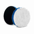 Lake Country Microfiber Cutting Pad - 2.25", White/Blue (4 pack)