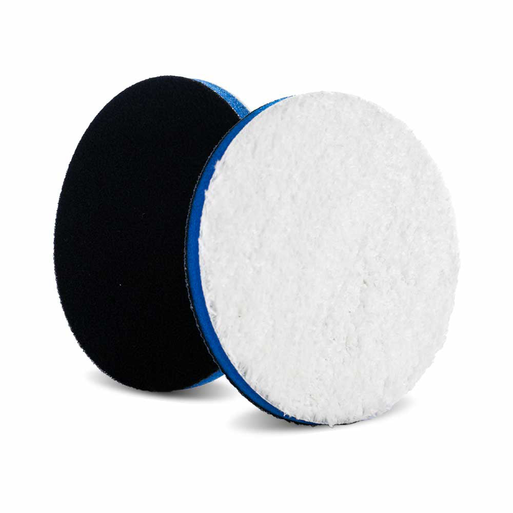 Lake Country Microfiber Cutting Pad - 6.25", White/Blue