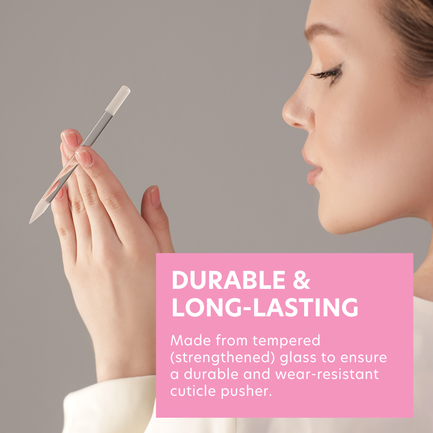 Single Czech Glass Cuticle Pusher