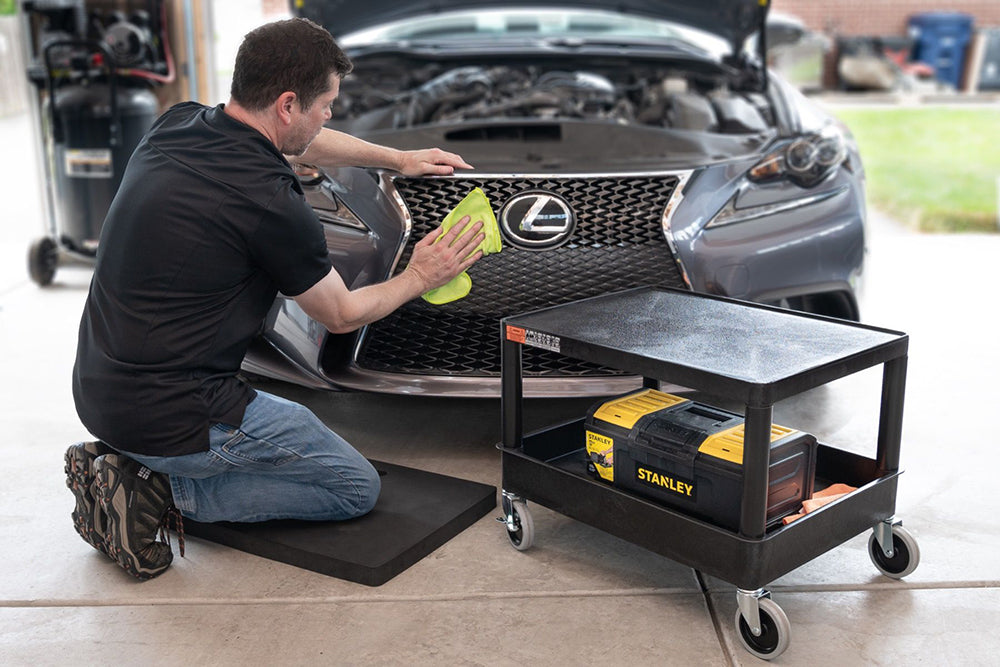 Luxor Mobile Mechanic's Seat - Black