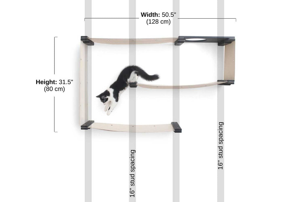 Catastrophic Creations Cat Maze Wall - 3 Tier Cat Tree