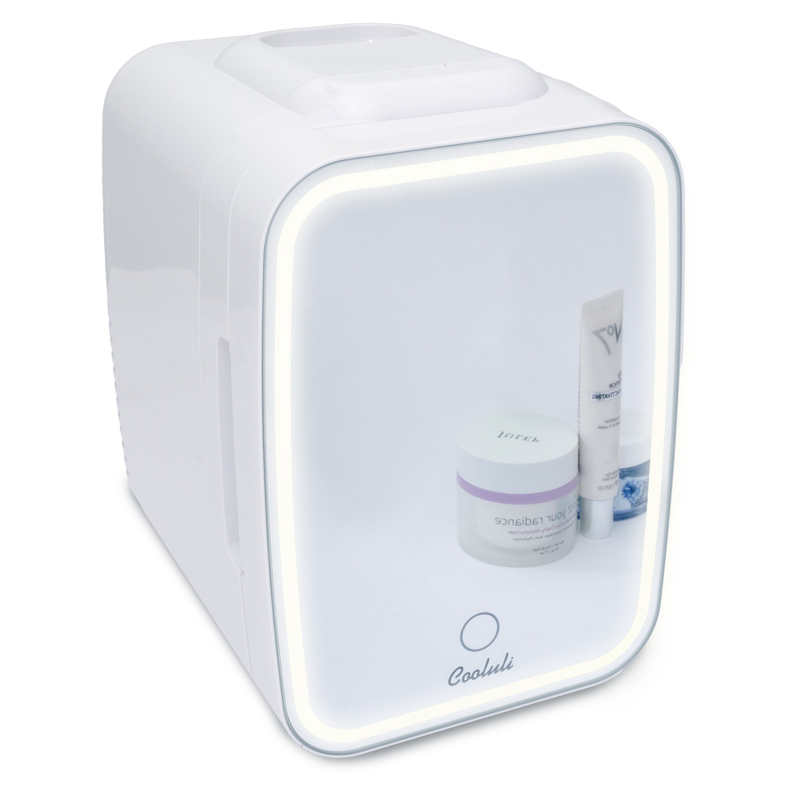 New* Glow 4L Mini Skincare Fridge with Mirror & LED Light