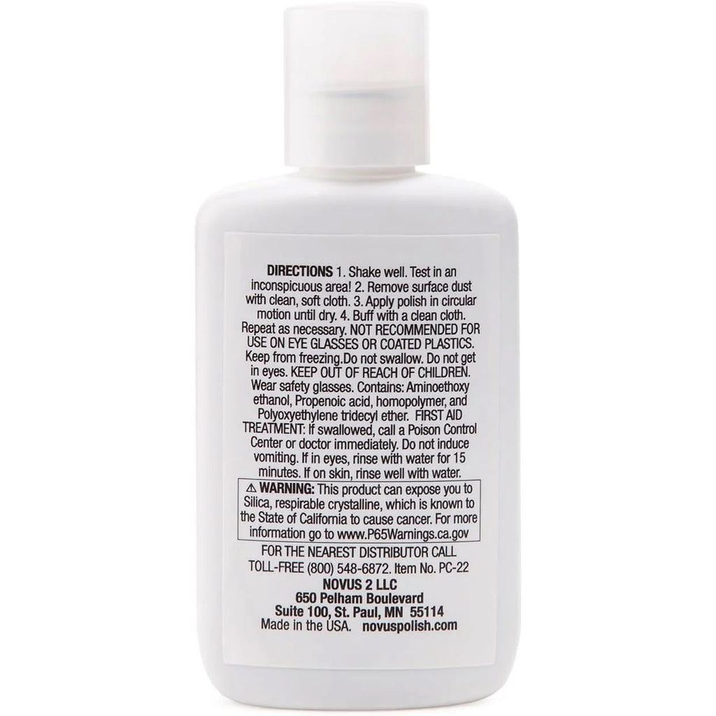 NOVUS Plastic Polish #2: Fine Scratch Remover - 2 oz.