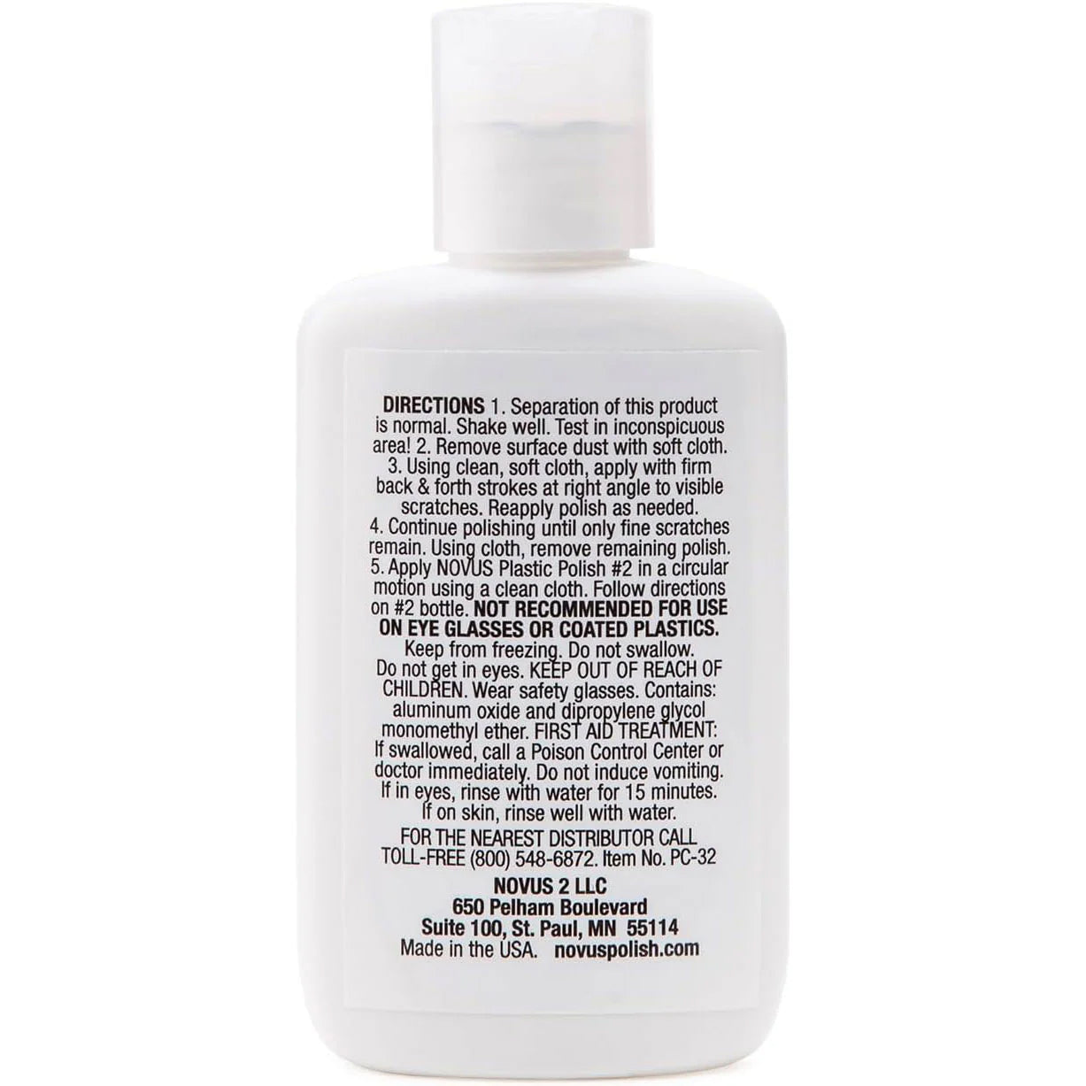 NOVUS Plastic Polish #3: Heavy Scratch Remover - 2 oz.