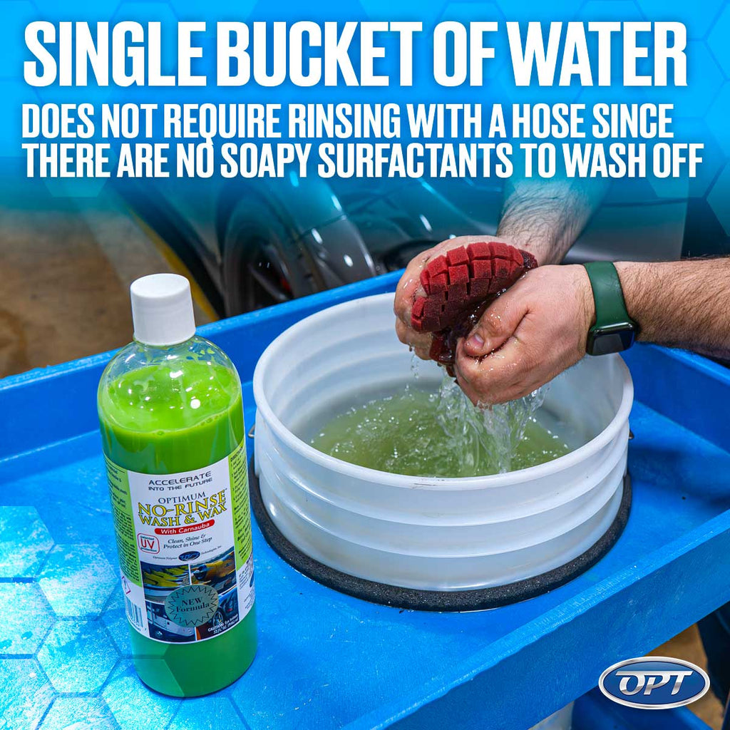 Optimum No Rinse Wash & Wax (Green) - 1 gal.