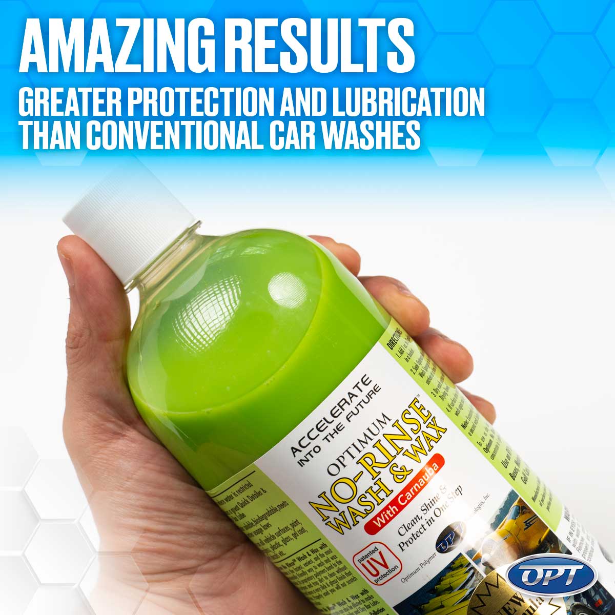 Optimum No Rinse Wash & Wax (Green) - 1 gal.
