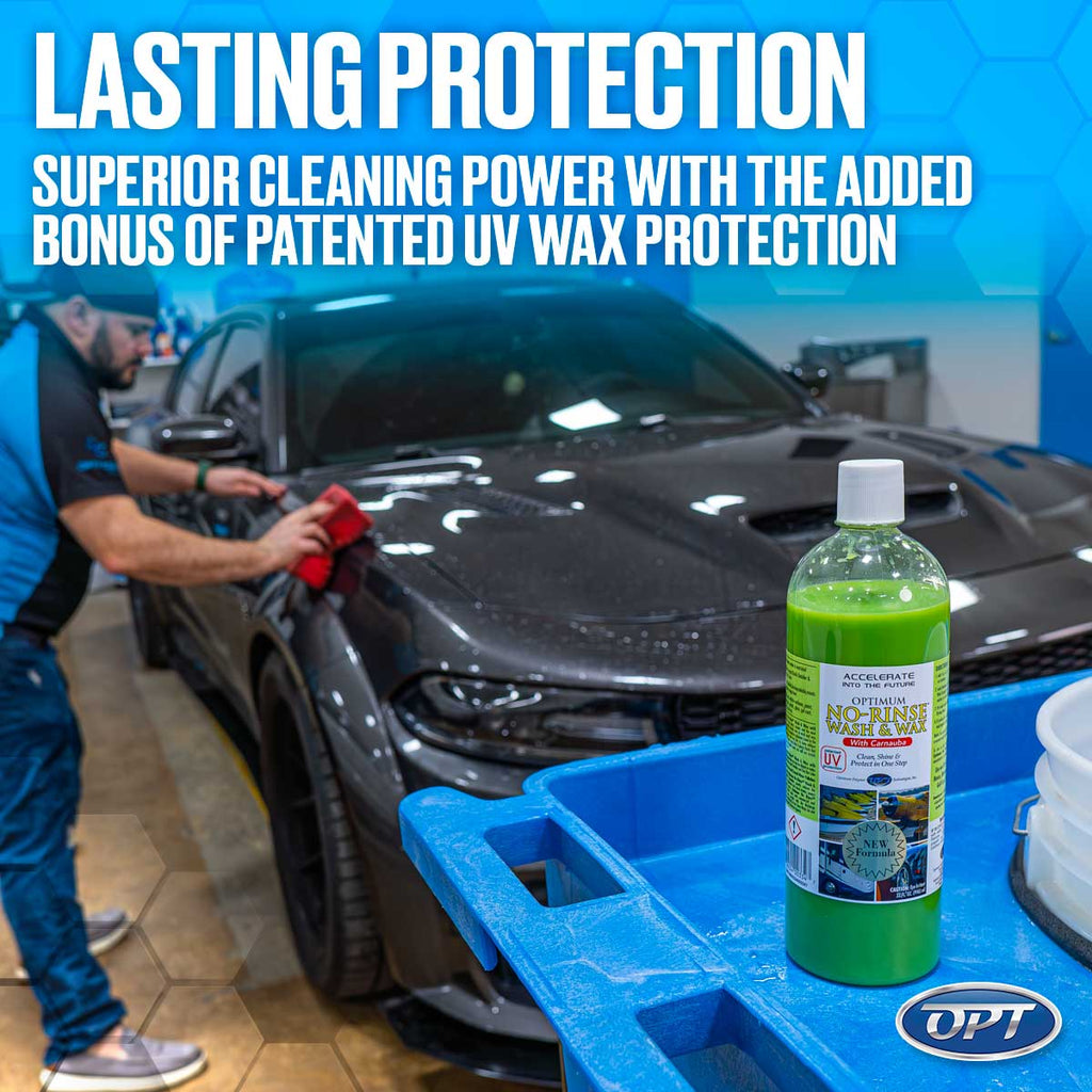 Optimum No Rinse Wash & Wax (Green) - 1 gal.