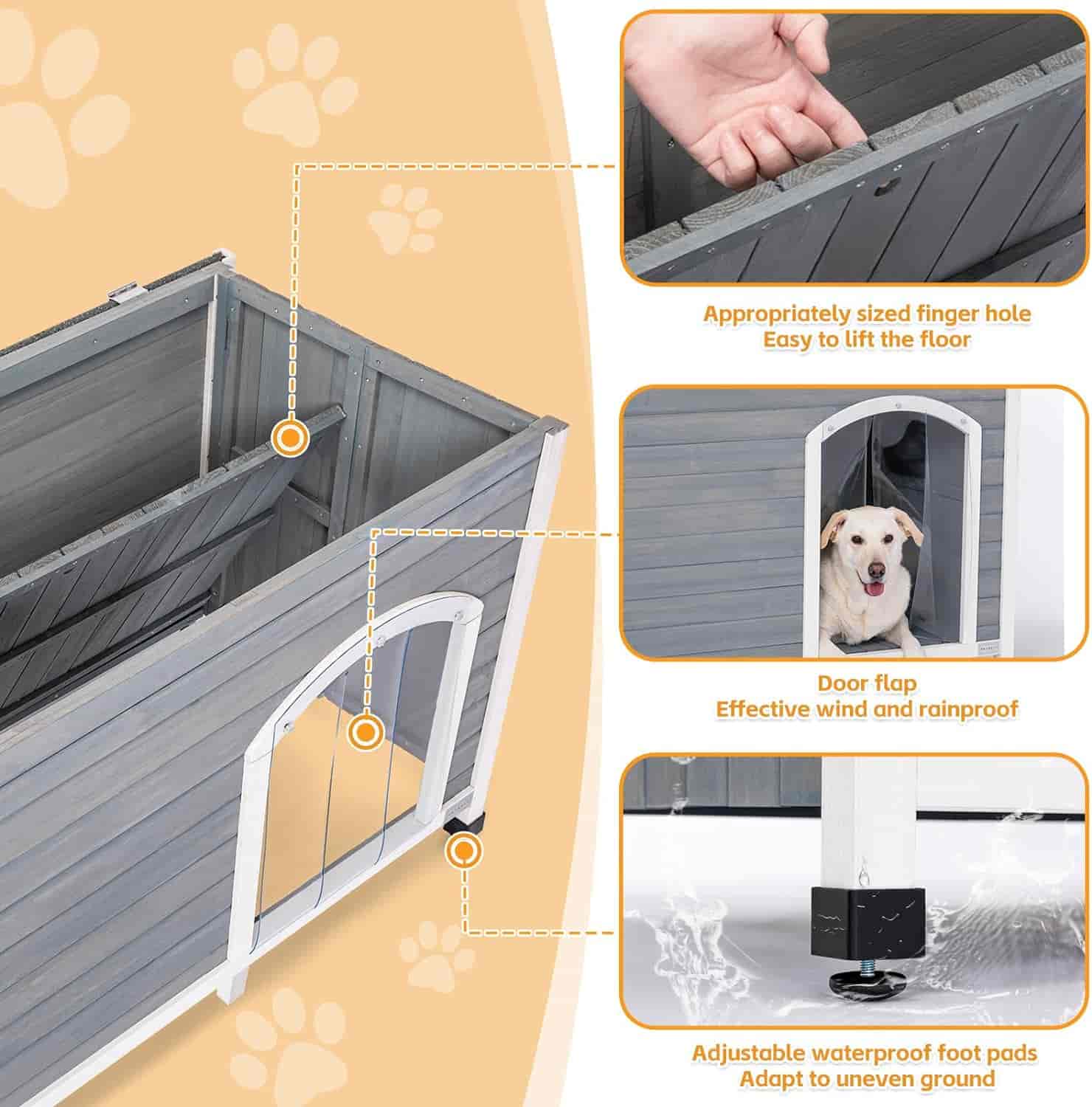 PETSFIT Big Outdoor Dog House