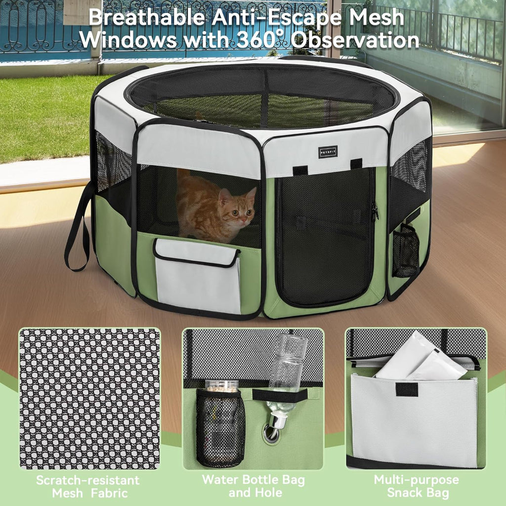 PETSFIT Pop Up Foldable Large Dog Playpen