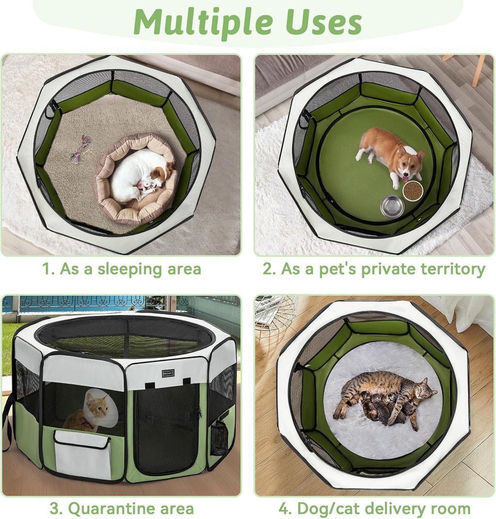 PETSFIT Pop Up Foldable Large Dog Playpen