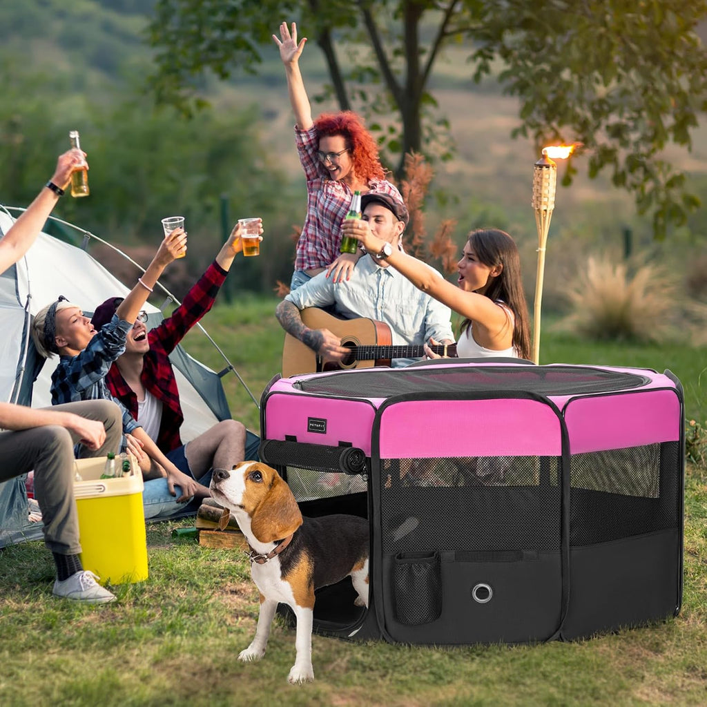 PETSFIT Indoor Outdoor Travel  Pet Playpen