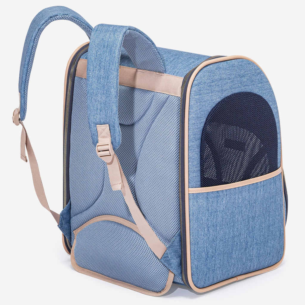 PETSFIT Vira Blazer Denim Backpack for Pets