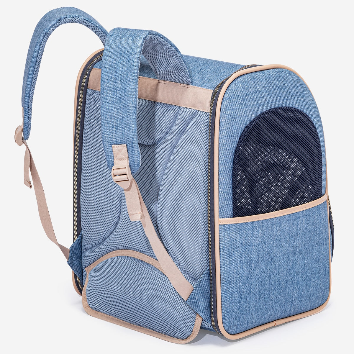 PETSFIT Vira Blazer Denim Backpack for Pets
