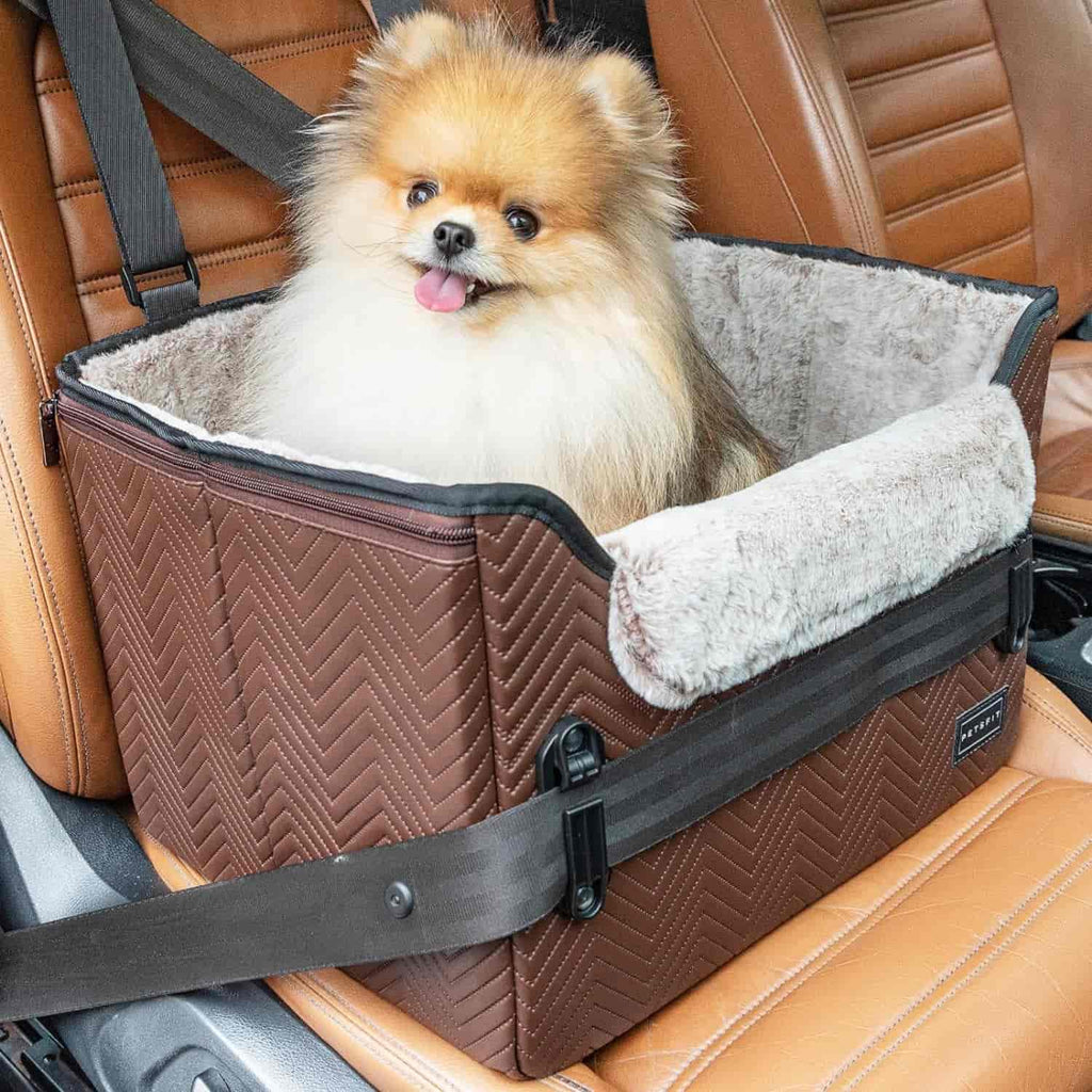 PETSFIT Dog Booster Car Seat Waterproof PU Leather