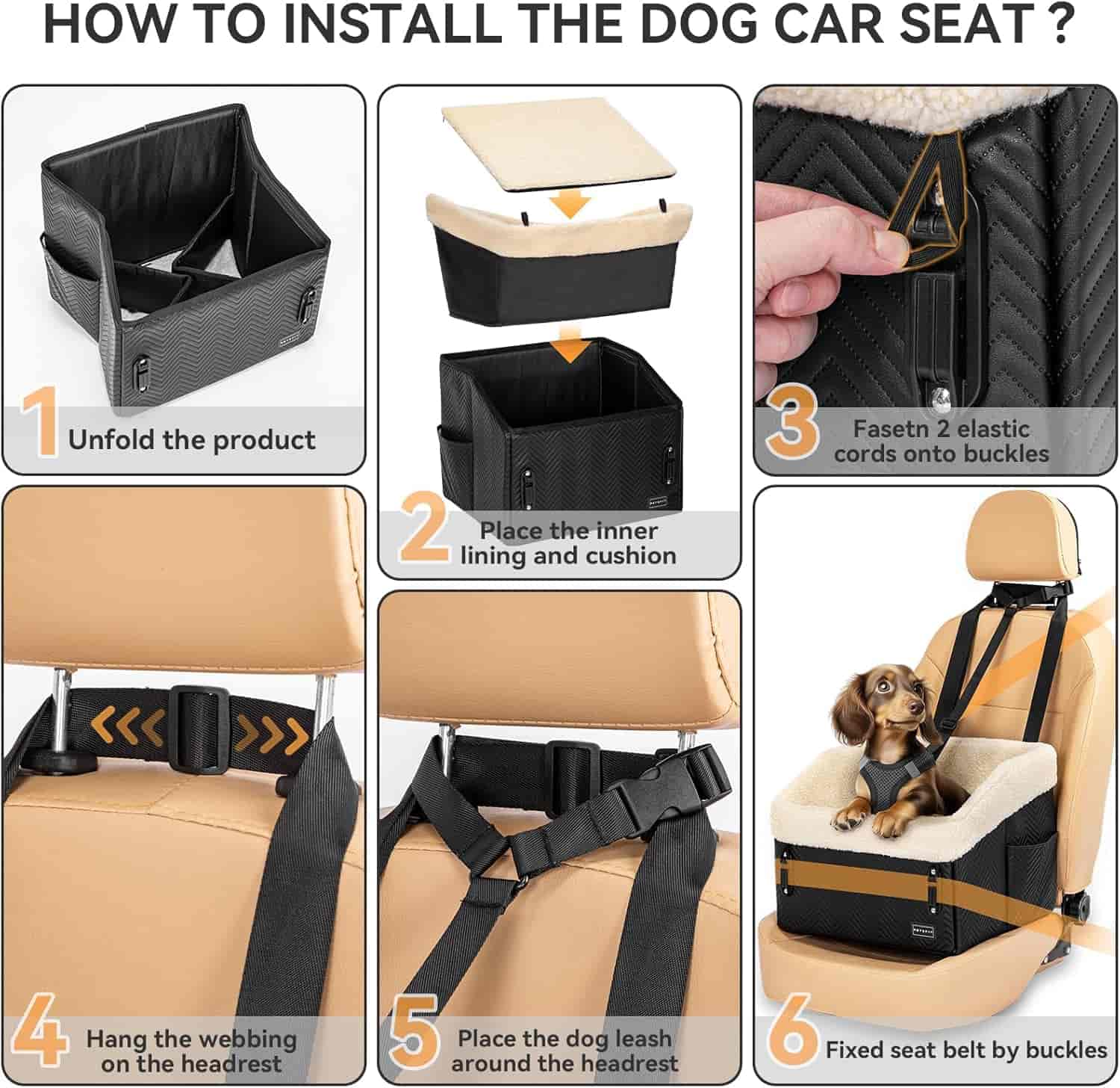PETSFIT Small Dog Car Seat